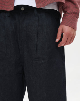 Raw Pleated Shorts
