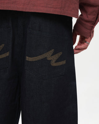 Raw Pleated Shorts
