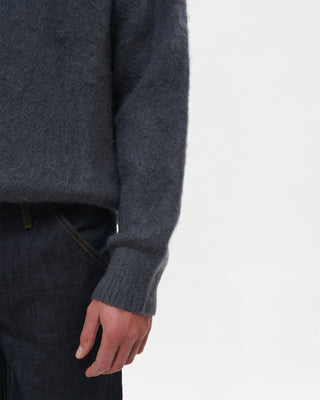 Shaggy Mohair Knit (Anthracite)