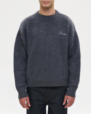 Shaggy Mohair Knit (Anthracite)
