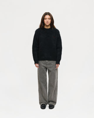 Shaggy Mohair Knit (Black)