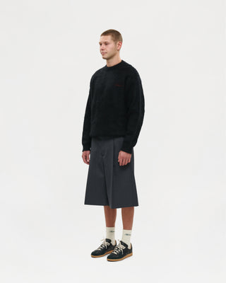 Shaggy Mohair Knit (Black)