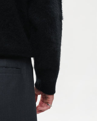 Shaggy Mohair Knit (Black)