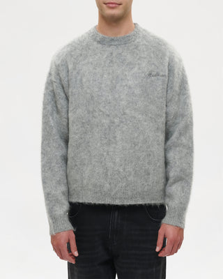 Shaggy Mohair Knit (Silver Grey)