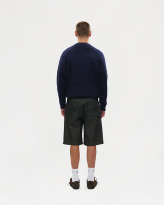 Shaggy Mohair Knit (Navy)