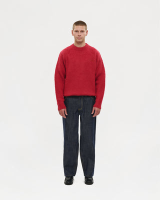 Shaggy Mohair Knit (Wine)
