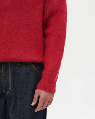 Shaggy Mohair Knit (Wine)