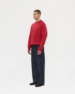 Shaggy Mohair Knit (Wine)