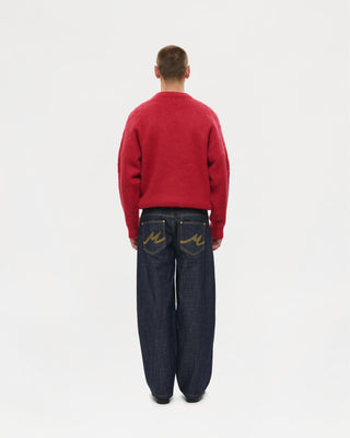 Shaggy Mohair Knit (Wine)