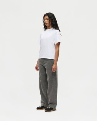 Straight Cut Denim (Stone Grey)