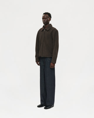 Suede Dinner Jacket (Brown)