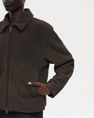 Suede Dinner Jacket (Brown)