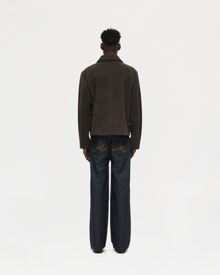 Suede Dinner Jacket (Brown)