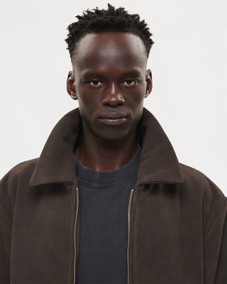 Suede Dinner Jacket (Brown)