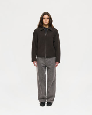 Suede Dinner Jacket (Brown)