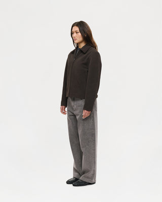 Suede Dinner Jacket (Brown)