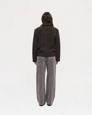 Suede Dinner Jacket (Brown)