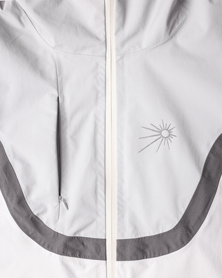 Flow Waterproof Jacket - White/Grey