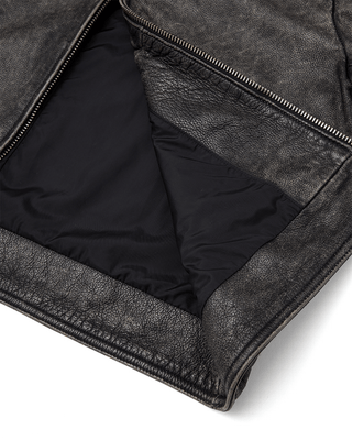 Distressed Leather Jacket