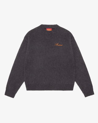Shaggy Mohair Knit (Charcoal)