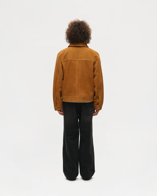 Suede Universal Trucker Jacket (Tan)