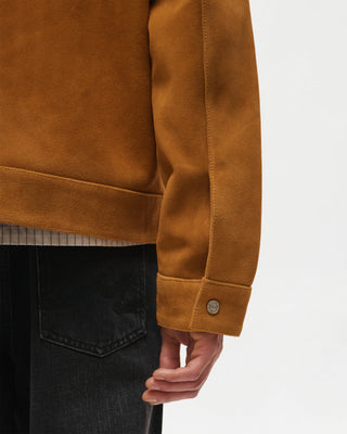 Suede Universal Trucker Jacket (Tan)