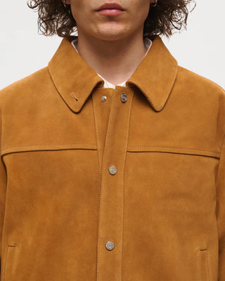 Suede Universal Trucker Jacket (Tan)