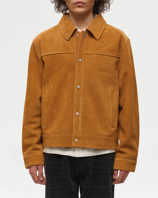 Suede Universal Trucker Jacket (Tan)