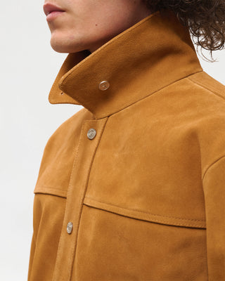 Suede Universal Trucker Jacket (Tan)