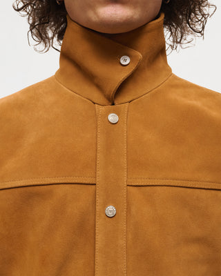 Suede Universal Trucker Jacket (Tan)