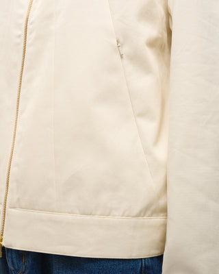 Waxed Windbreaker Jacket (Off-White)