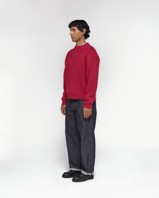 Shaggy Mohair Knit (Wine)