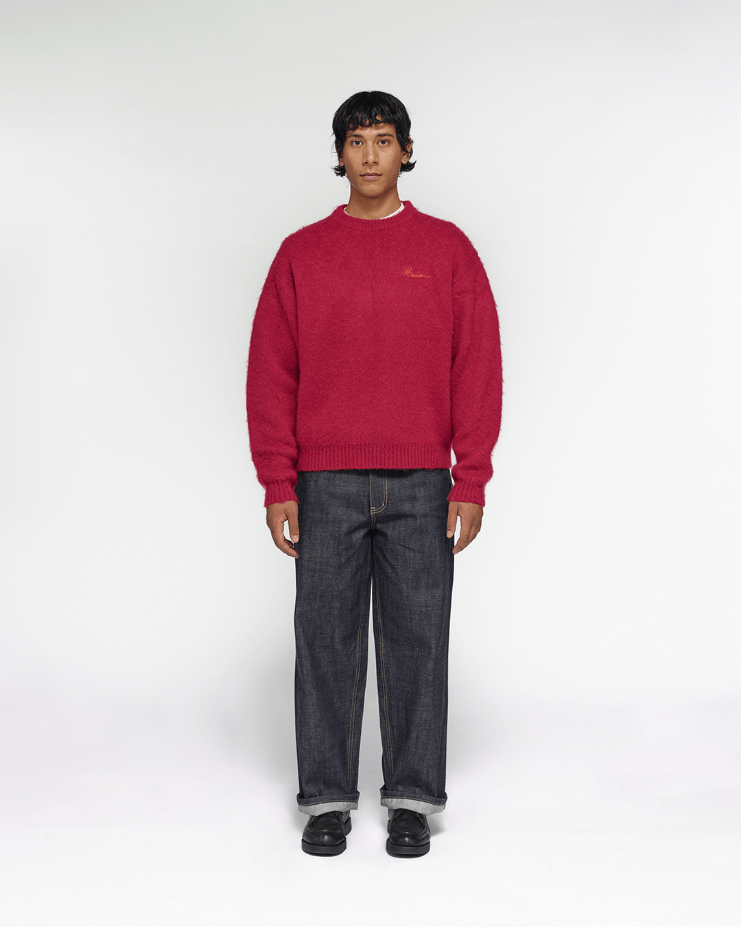 トップス Muitmer SHAGGY MOHAIR KNIT (WINE) S size Shaggy Mohair Knit | Wine – Mutimer