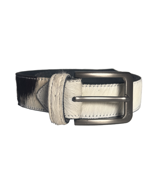 Imperfect White Cowhide Belt