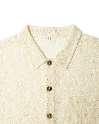 Cream Lace Shirt